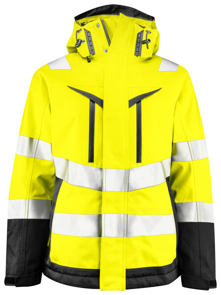 6449 PADDED JACKET  HI VIZ Yellow/Black 3XL