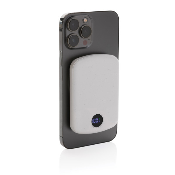 MagBoost magnetic powerbank 5000 mAh, 15W wireless - White
