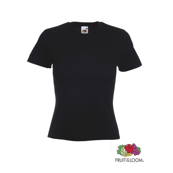 T-Shirt Mulher Côr Valueweight - Preto / L