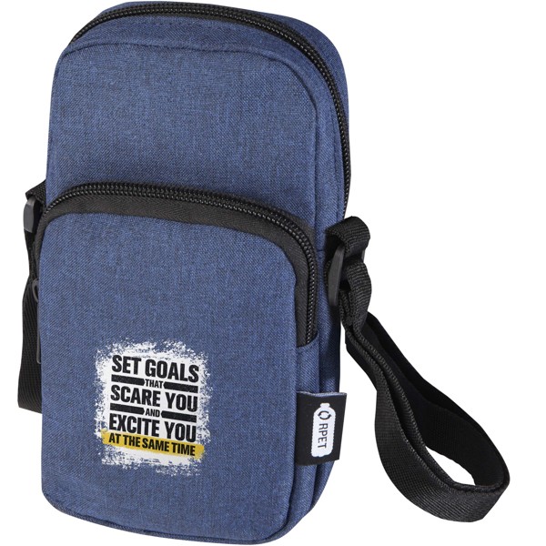 Pochette Ross recyclée GRS pour téléphone portable - Bleu cobalt