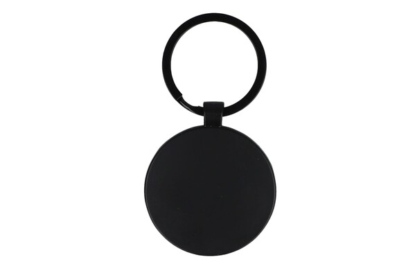 Porte-clés en bambou et métal rond