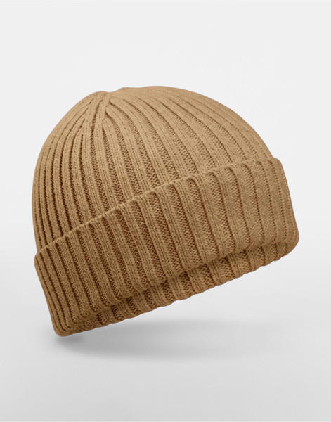 Organic Cotton Kids Beanie - Biscuit / ONE SIZE
