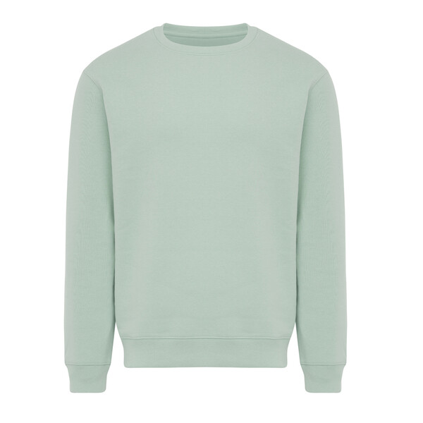 IQONIQ Toria Unisex mikina s okrúhl. výstrihom z rec. bavlny - Iceberg Green / XL