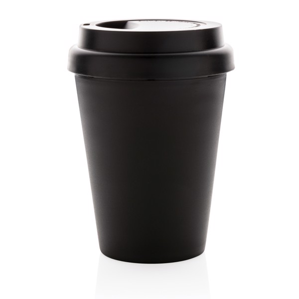 Opakovane použiteľný hrnček s dvojitou stenou 300 ml - Čierna