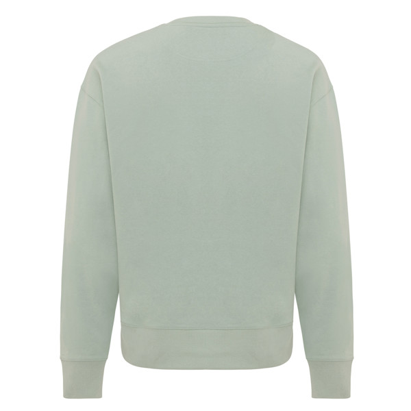 Mikina Iqoniq Kruger relaxed fit z recykl. bavlny - Iceberg Green / M