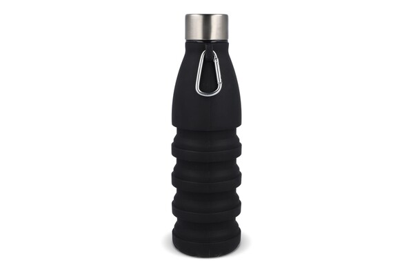 Bouteille d'eau pliable 550 ml - Noir