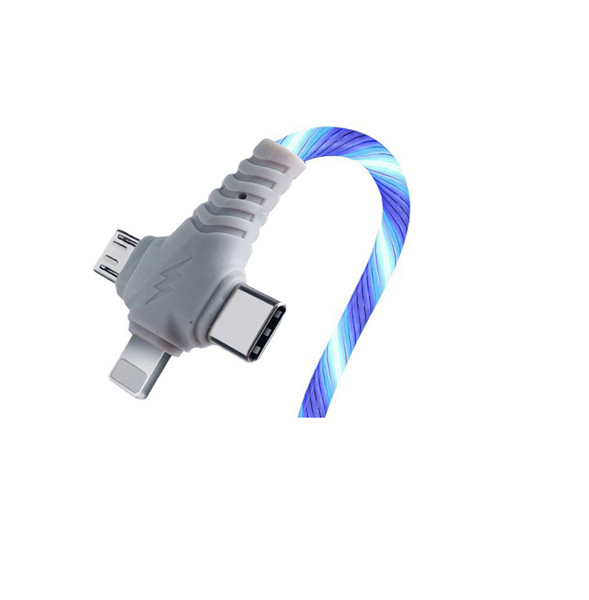 Illuminated data cable 3in1 UC050 - WHITE