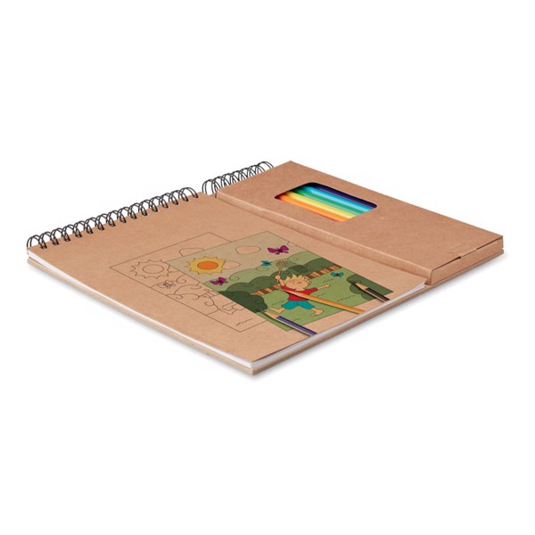 MB - Colouring set with notepad Colopad