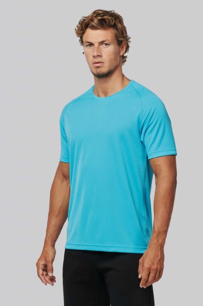 Men's Short-Sleeved Sports T-Shirt - White / 2XL