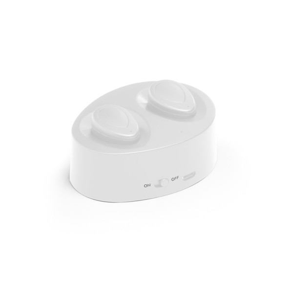 CHARGAFF. ABS wireless earphones - White