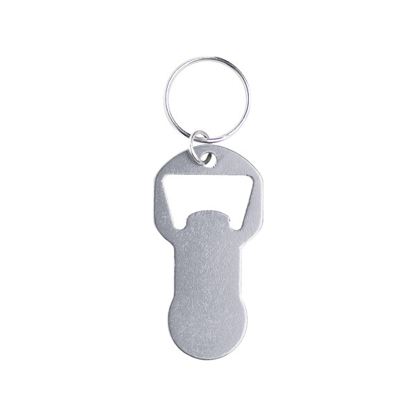 Recycled Aluminum Keychain - Silver