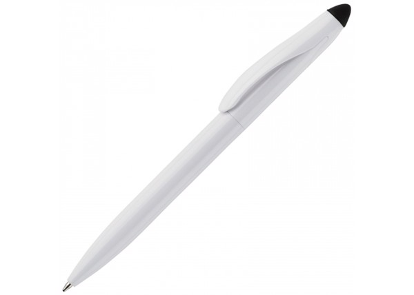 Ball pen Touchy stylus hardcolour - White / Black