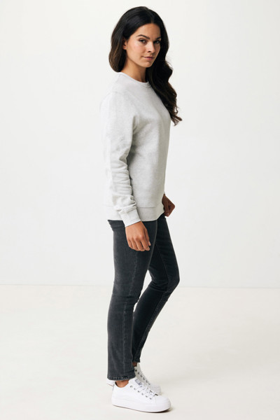 Lehká mikina Iqoniq Etosha z recykl. bavlny - Light Heather Grey / 5XL