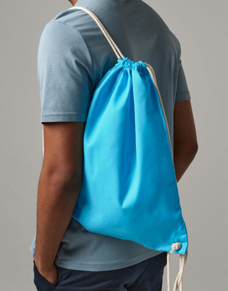 Cotton Gymsac - Pastel Mint / White / ONE SIZE