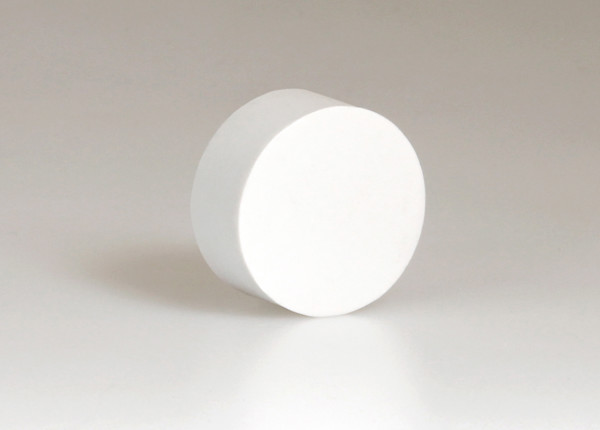 Eraser top for pencils, round - White Circle - White Circle