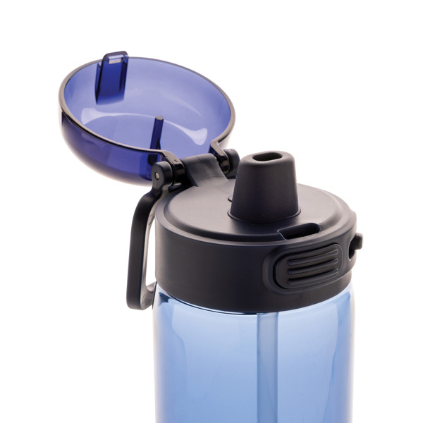 Bouteille d'eau étanche sport 800ml en rPET RCS SipnLock - Bleu Marine