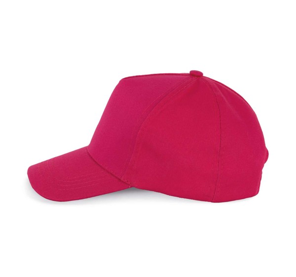 Kids' Cotton Cap - 5 Panels - Fuchsia