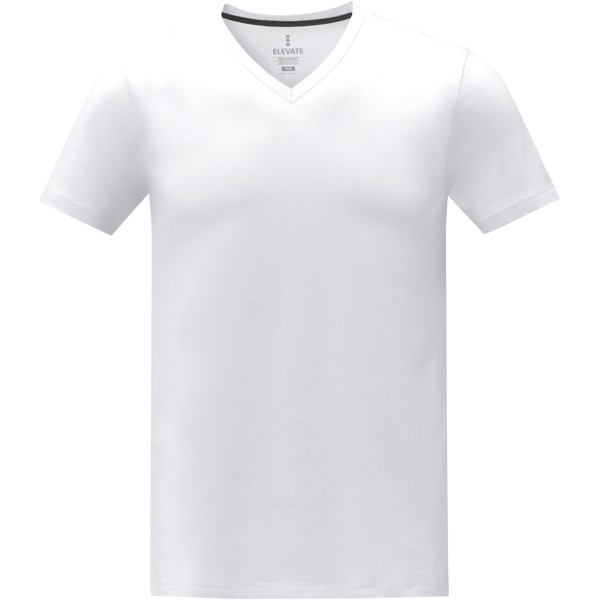 Somoto T-Shirt mit V-Ausschnitt für Herren - weiss / 3XL