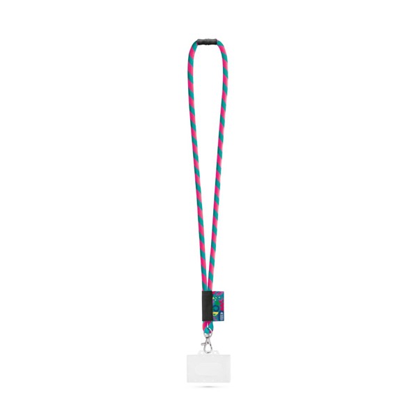 WATFORD. Customized polyamide lanyard - 300 - Black