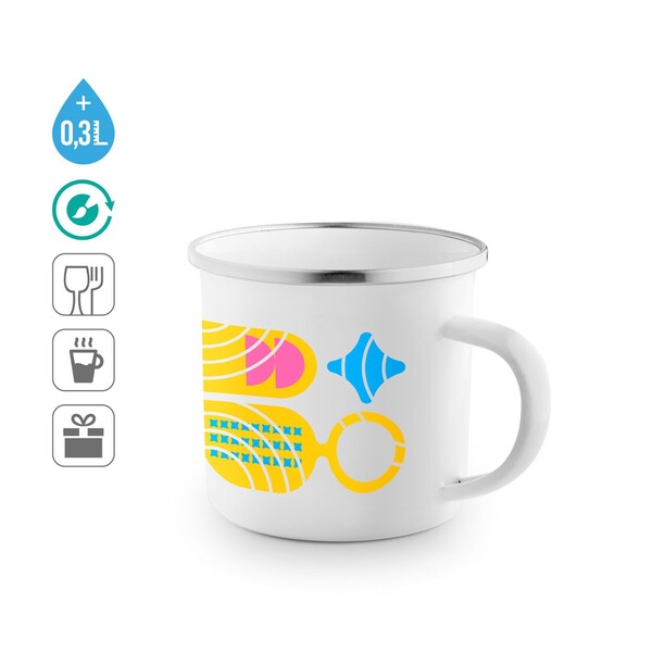 GOTZE SUB. 350 ml emajliran vrč, primeren za sublimacijo