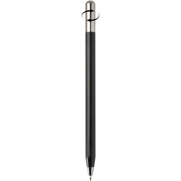 SMART recycled aluminium twist ballpoint pen (black ink) - Black