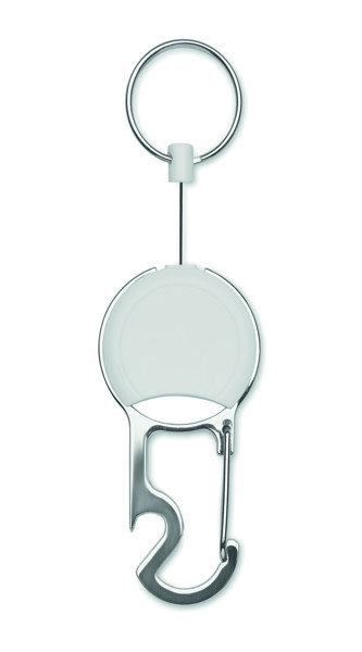 Set di portabadge retrattili Pulric - Bianco