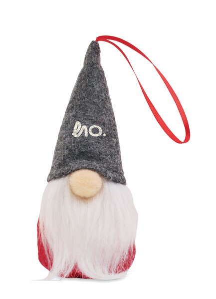 Felt gnome tree hanger Frosty Tree - Grey