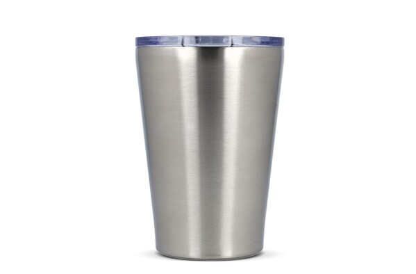 Murray ceramic thermo mug, 300ml, recycled steel - Silver