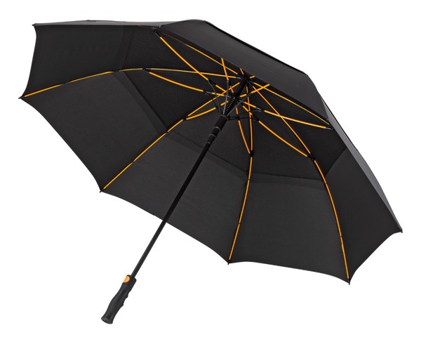 FALCONE - Parapluie tempte - Automatique - Impermable au vent -  130 cm - Noir