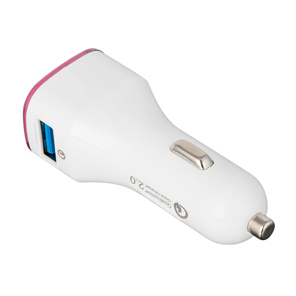 Chargeur voiture USB Quick Charge 2.0® COLLECTION 500 - magenta