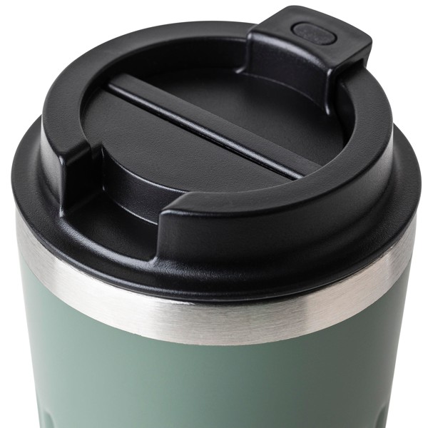 Gerecyclede roestvrijstalen reismok (400 ml) Chiara - wit