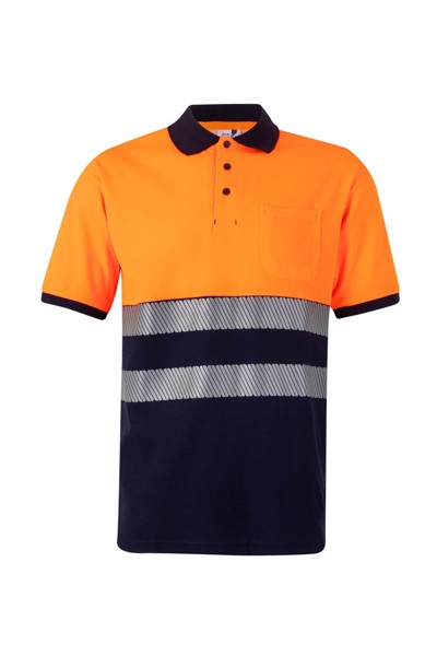 POLO ALGODÃO BICOLOR MC RS