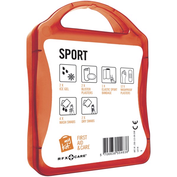 MyKit Sport First Aid Kit - Transparent Red