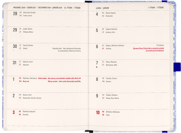 Notique Planbook Diář/Notes Pod Mořem 2027, 13 x 21 cm - Východní