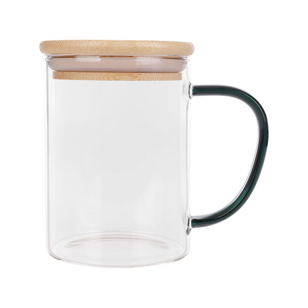 Ceylon borosilicate glass mug