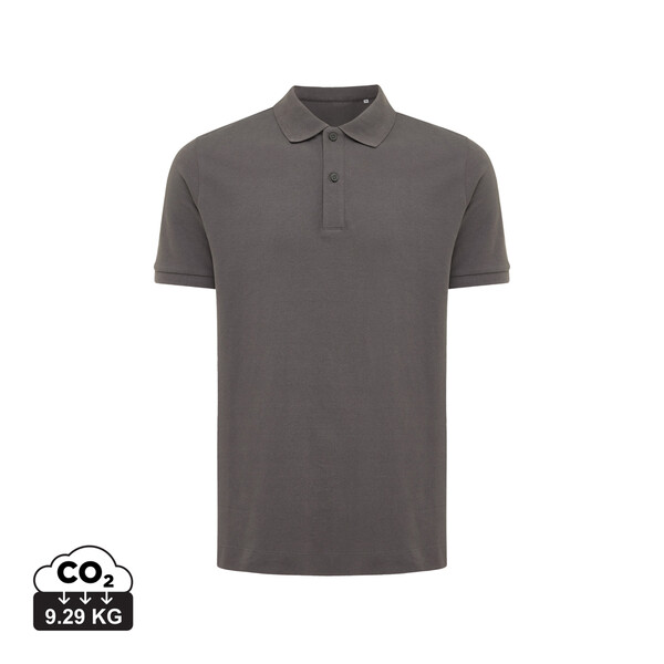 Polo tričko IQONIQ Yosemite z recykl. bavlny - Antracitová / XL