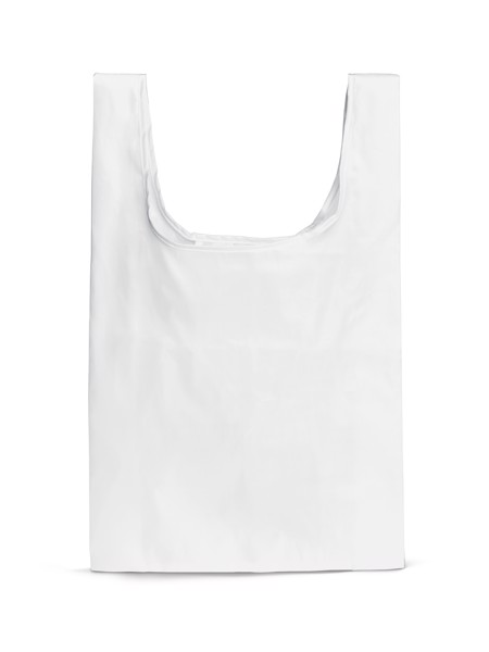PLAKA. Foldable bag in 210D - White