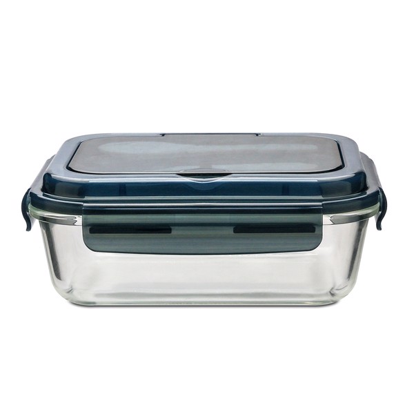 Lagos glass lunch box with cutlery 1000 ml