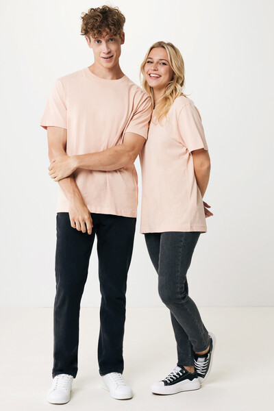 Tričko IQONIQ Kakadu relaxed fit z recykl. bavlny - Peach Perfect / 2XS