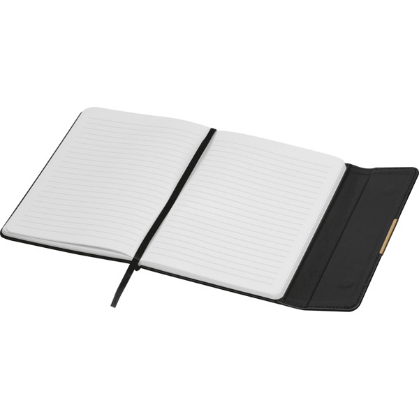 A5 notebook with magnetic closure JOSEPH - Black