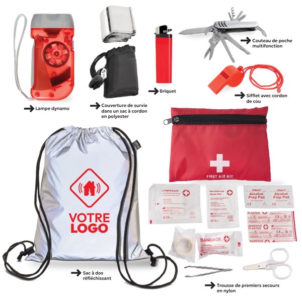 Sac à dos d'urgence antisismique + impression