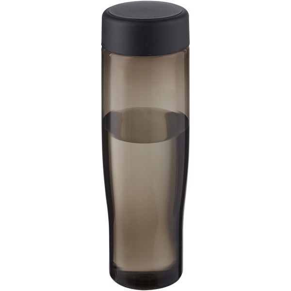 H2O Active® Eco Tempo fľaša na vodu 700 ml so skrutkovacím uzáverom - Jednofarebná čierna / Uhľová