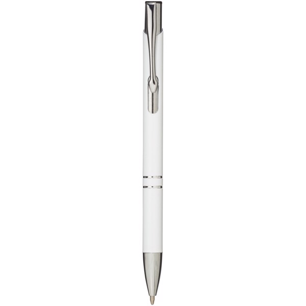 Bolígrafo de aluminio "Moneta" - Blanco