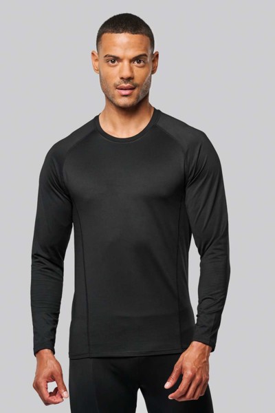Adults' Long-Sleeved Base Layer Sports T-Shirt - White / L
