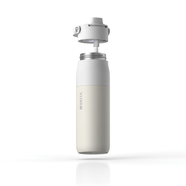 Láhev BRITA LARQ iQ Track s čištěním a filtrací vody, 680 ml - Bílá