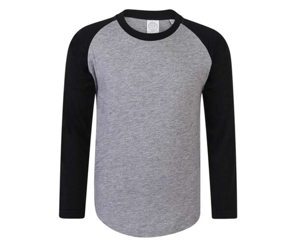 Kids' Long Sleeved Baseball T - White / Red / 7/8