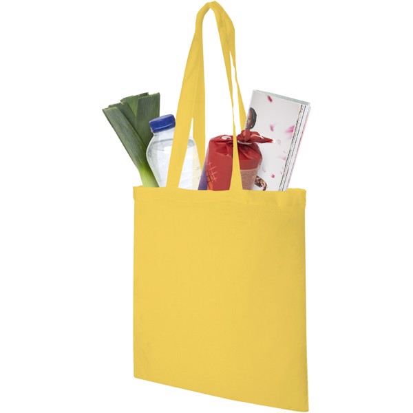 Shopper in cotone 140 g/m² Madras - 7L - Giallo