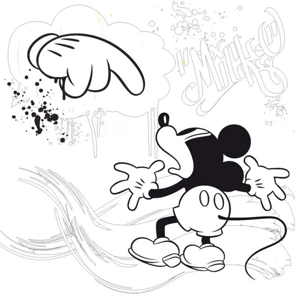Poznámkový Kalendár Mickey Mouse – Diy: Maľovankový Kalendár S Pastelkami, 30 x 30 cm