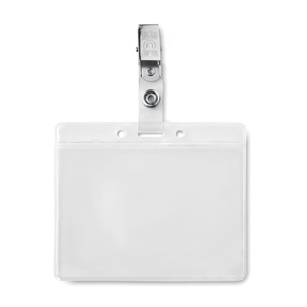 Identificador em PVC Clipbadge