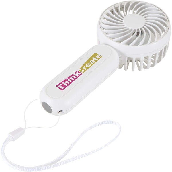 Aervia recycled plastic portable fan - White